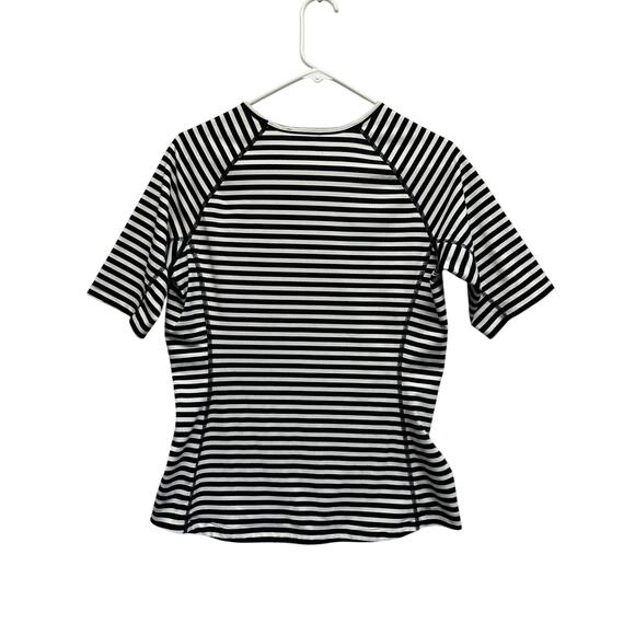 Coolibar UPF 50+ UV Protection Women S Striped SS Tee Shirt Top Outdoors - Picture 7 of 7